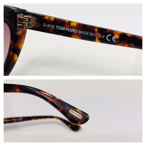 New TOM FORD Martina Havana Cat Eye Sunglasses - Picture 8 of 16